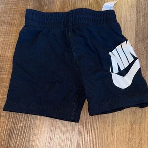 Nike Kids Navy Shorts with White Logo